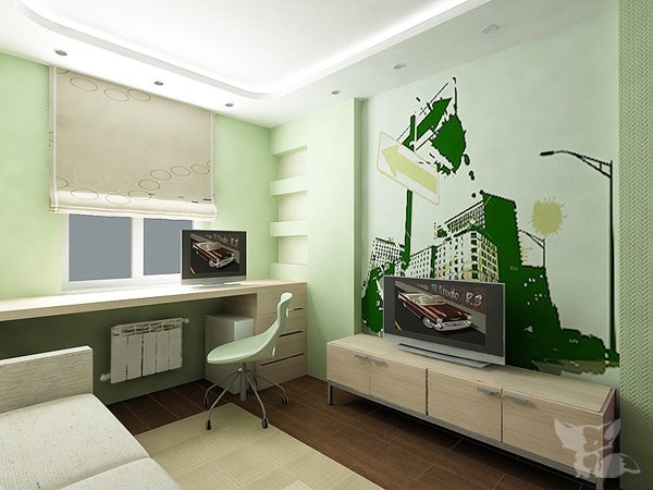 Дизайн интерьера 3-комнатной квартиры.
